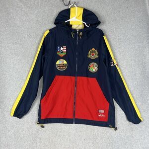 Krisp NYC All StarsMens Small Colorblock Heavy Sweatshirt  Hoodie w/Patches